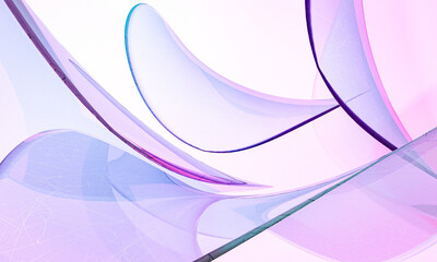 abstract background with waves. 3D render