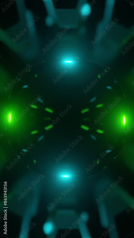 Poster green and red pattern. design. light background with bright lights in animation that are highlighted