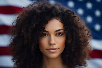 Fototapeta premium Generative AI colorful memorial independence day american flag day holiday stock image illustration wallpaper