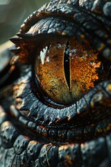 Obraz premium Eye of Crocodile