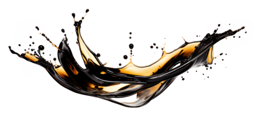 PNG Oil white background refreshment splattered.