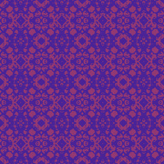 Blue and white watercolor ornament painted with watercolor on paper.