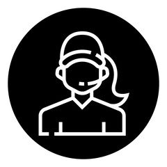 Call Center Agent Icon