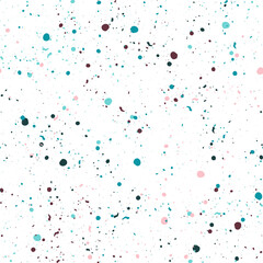 Bubbly colorful hand drawn seamless pattern.