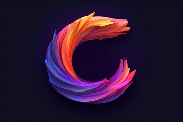 Capital letter Large letter. illuminated letter. Gold letter with floral ornament. Easy to use to create your design.