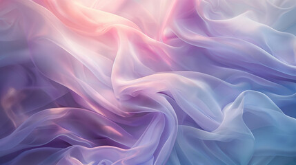 Obraz premium Flowing Pastel-Colored Fabric in Soft Light.Keywords: