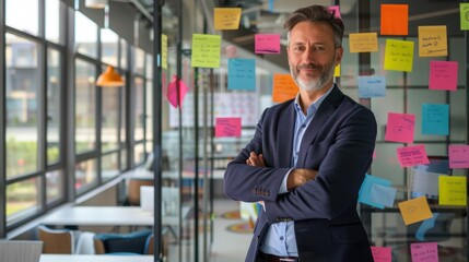 The Businessman in Modern Office