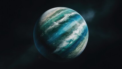 A striking photo of the planet uranus against a deep black background