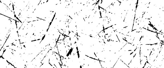 Vector grunge grain scratched texture white and black sketch.