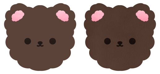 Cute Brown Bear Cartoon illustration Teddy Bear Cartoon Cute Head Bear Cartoon