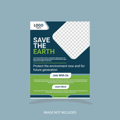 World environment Flyer design template