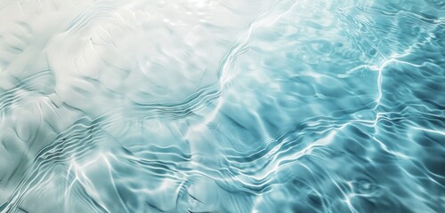 Serene Abstract Water Surface with Gentle Ripples and Sunlight