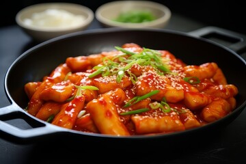 Korean food Tteokbokki, Stir-fried rice cake
