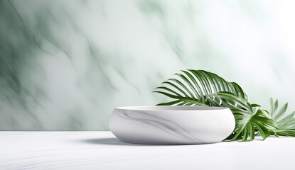 Product Advertising Stand Exhibition Podium On Nature Background