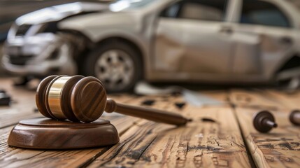 Legal proceedings for car accident involving judges vehicle and insurance coverage claims