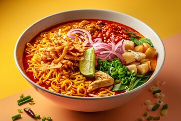 Khao soi is a delicious and flavorful northern thai coconut curry noodle soup