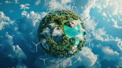 Clean energy concept on World Environment Day