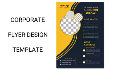 Corporate & Creative Flyer design template with company logo