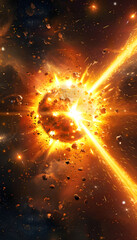 explosion of the sun