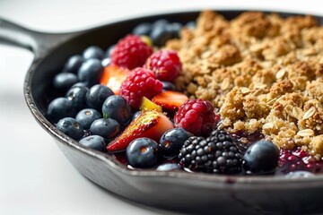 Irresistible Cast-Iron Skillet Berry Crisp