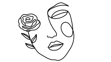 hand drawn illustration of a flower