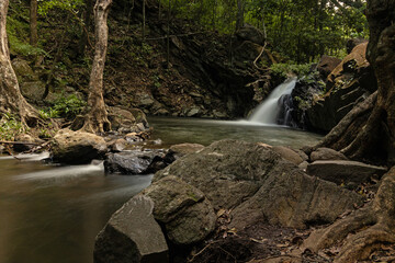 Rio Negro waterfalls near the Rincon de la Vieja national park in Costa Rica