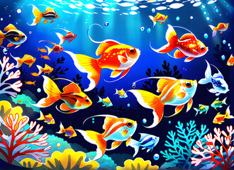 Obraz premium 구피 generative ai