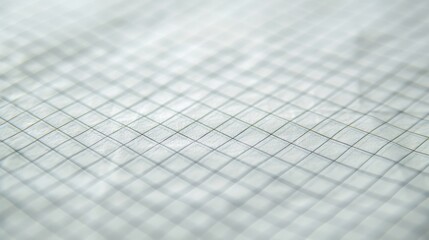 A close-up photo of a white grid paper texture background, showcasing the detailed lines and squares in a shallow depth of field