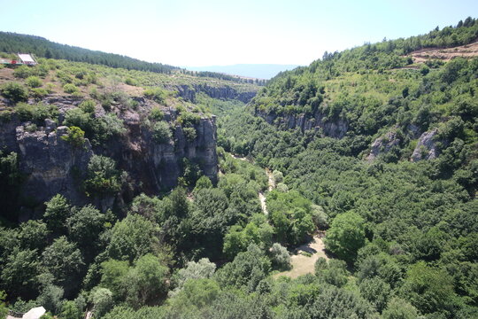 view of the canyon in Safranbolu (Turkey)