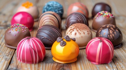 chocolate candies in a box HD 8K wallpaper Stock Photographic Image  