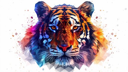  Geometric Tiger Art
