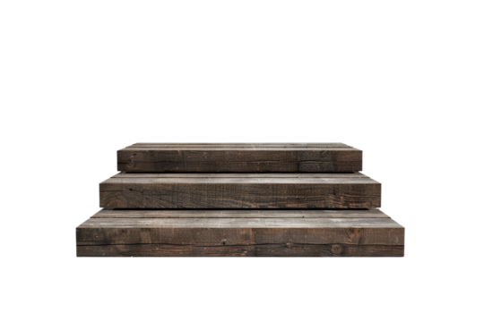 Rustic Wooden Steps