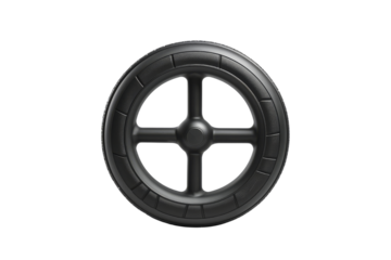 Black Wheel with Spokes