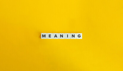 Meaning Word. 