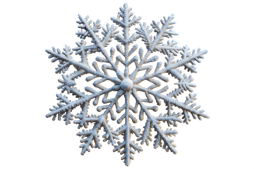 blue snowflake on isolated white background