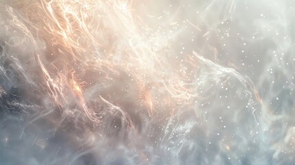 Ice-like fire patterns with gentle light effects in an ethereal wallpaper
