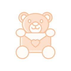 TEDDY BEAR vector icon