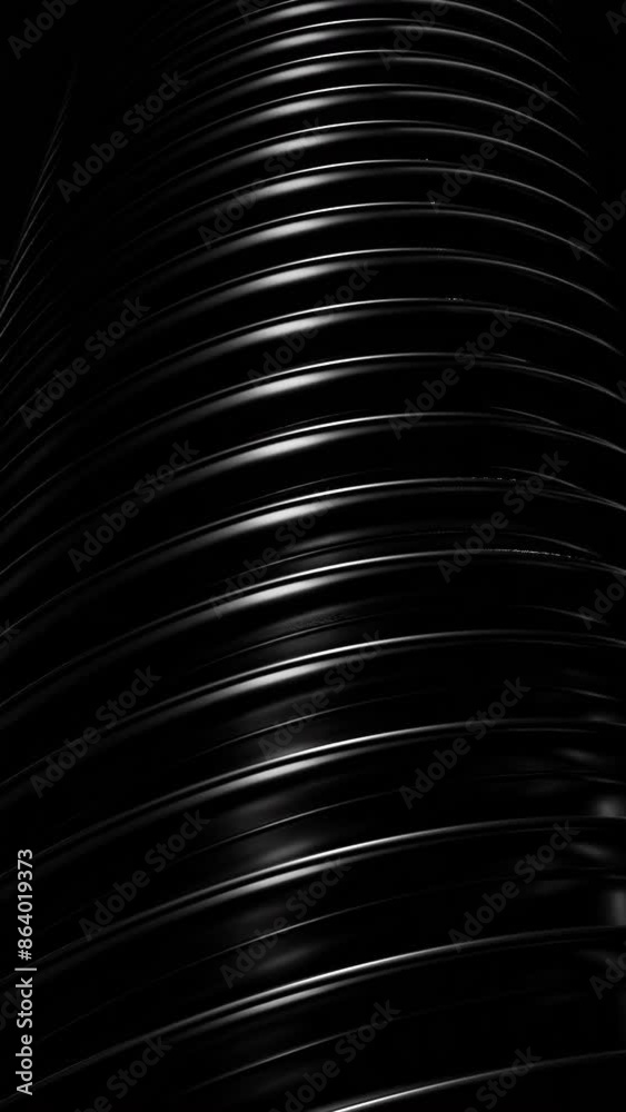 Canvas Prints background with moving pipes and rings. design. rings on pipe in dark space. moving 3d tubes with ri