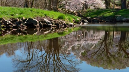 pond in the forest