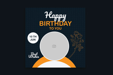  Birthday social media post Birthday Instagram Template
banner