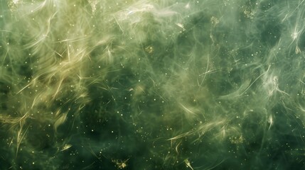 Sophisticated wallpaper with interwoven grass textures and twinkling particles