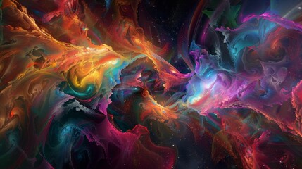 Fractal patterns with swirling colors on a mesmerizing design
