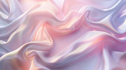 Fototapeta premium Soft metal textures with pastel lights creating a serene wallpaper