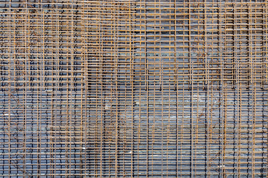  iron rod at a construction site
