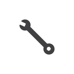 Wrench, spanner vector icon