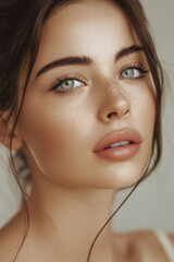 Naklejka premium close up portrait of a woman