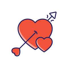 LOVE ARROWS vector icon