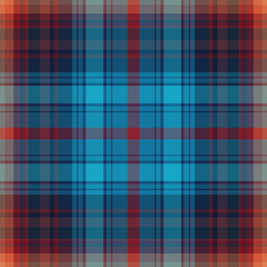 Tartan plaid pattern in red, green, navy blue, yellow, beige. Seamless dark New Year holiday check plaid vector for blanket, duvet cover, throw, other modern winter textile design.Vecto,EPS 10