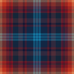 Tartan plaid pattern in red, green, navy blue, yellow, beige. Seamless dark New Year holiday check plaid vector for blanket, duvet cover, throw, other modern winter textile design.Vecto,EPS 10