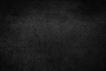 Close-up Black Leather Texture Background